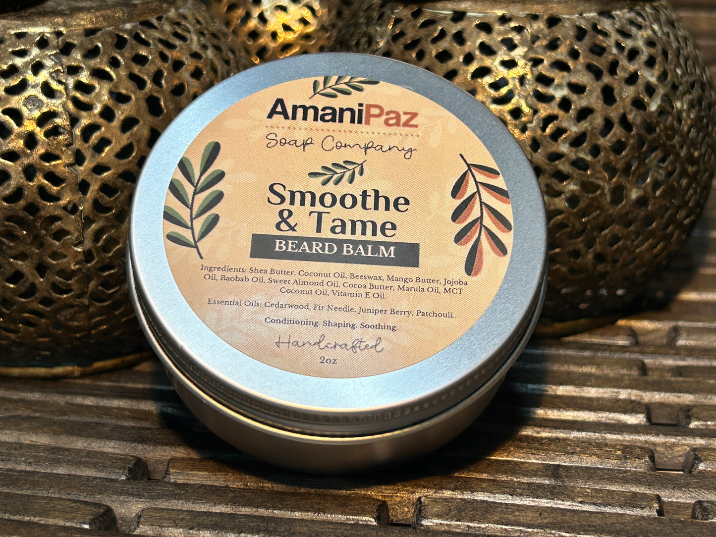 SMOOTHE & TAME BEARD BALM / Cedarwood & Fir