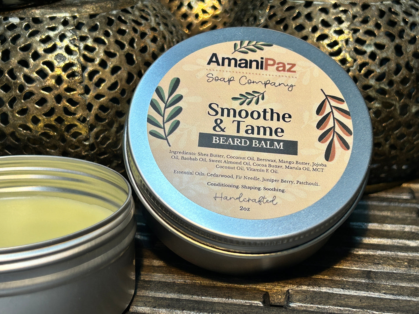 SMOOTHE & TAME BEARD BALM / Cedarwood & Fir